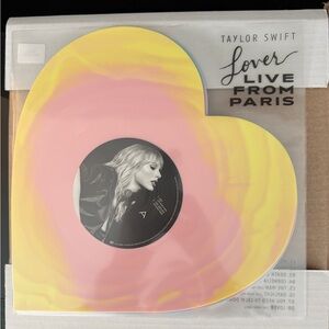 Taylor Swift Lover Live From Paris Heart Vinyl